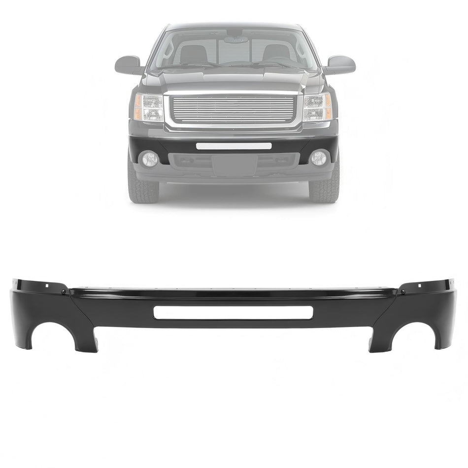 Front Bumper Face Bar For GMC Sierra 1500 2500HD 3500HD 07-13 Black Steel
